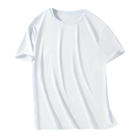 hoksml Mens Big and Tall Quick Dry Mesh T Shirts Breathable Athletic Tees for Gym and Daily Wear M-5XL White
