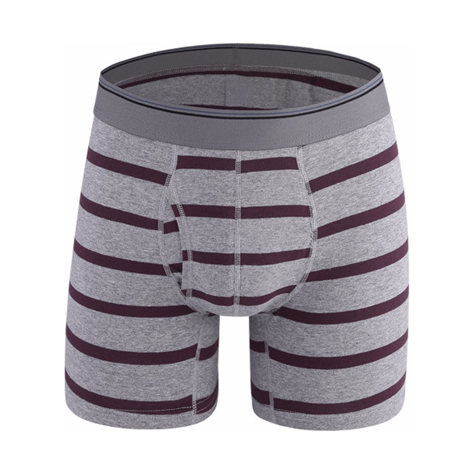 hoksml Mens Underwear Men's Striped Underwear With Side Opening