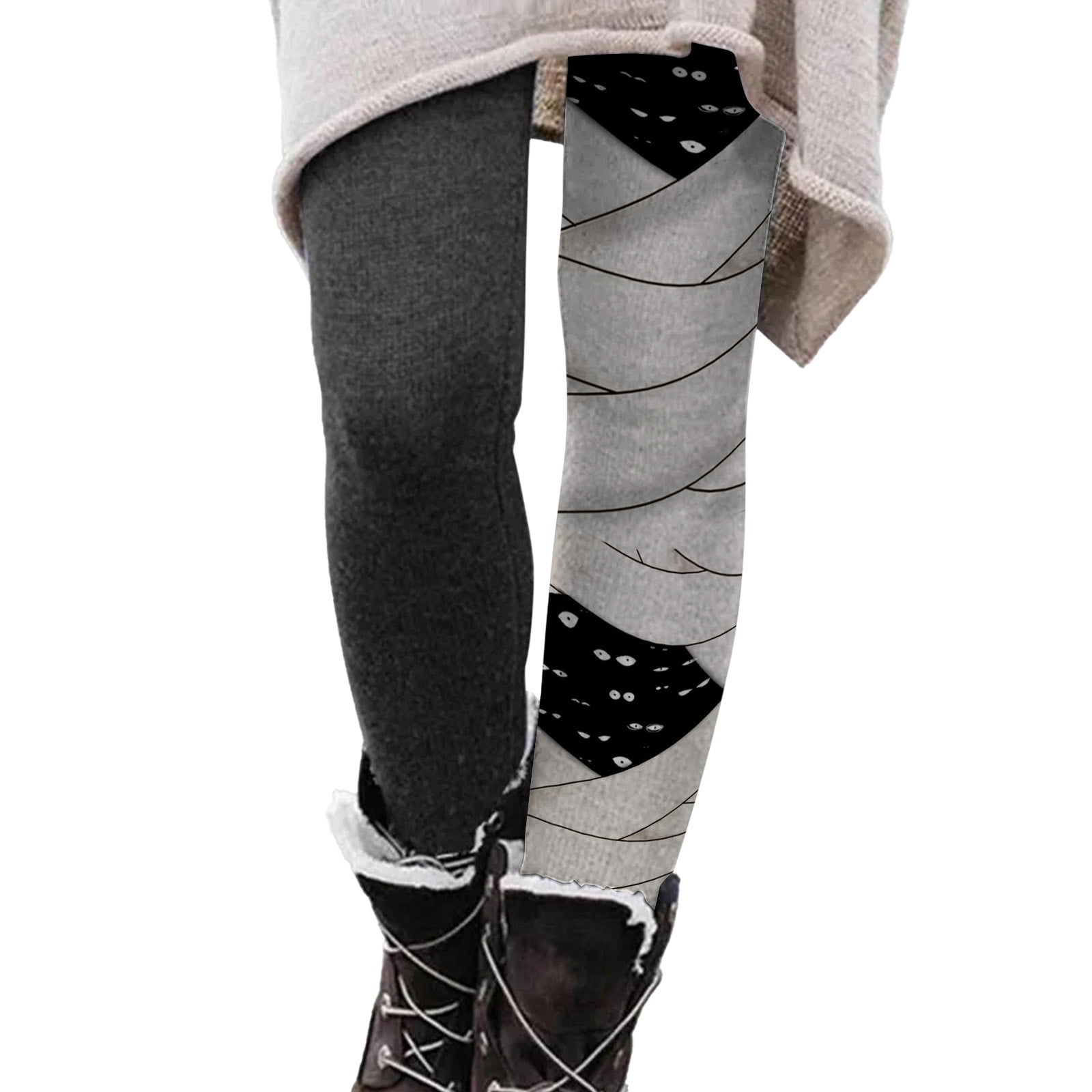 hoksml Plus Size Halloween Leggings for Women, Fashion Casual Halloween