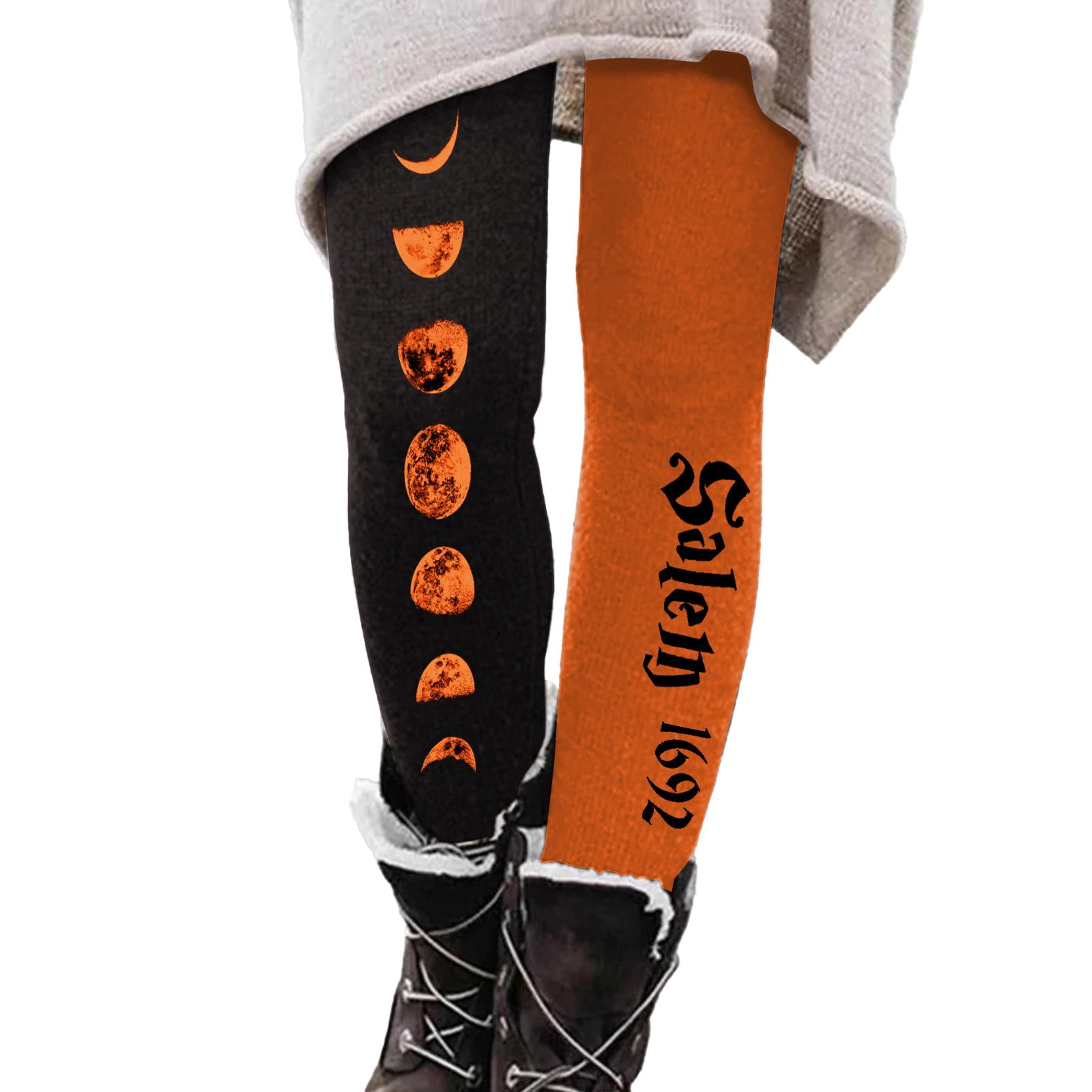 hoksml Plus Size Halloween Leggings for Women, Fashion Casual Halloween