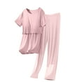 thumbnail image 1 of hoksml Plus Size Nursing Pajama Set for Women - Maternity Sleepwear with Built-in Bra and Pants, 1 of 4