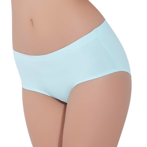 hoksml Seamless Low Rise Panties for Women - Soft Comfortable No Show Underwear, Everyday Invisible Briefs