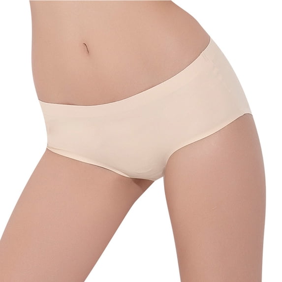 hoksml Seamless Low Rise Panties for Women - Soft Comfortable No Show Underwear, Everyday Invisible Briefs
