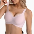 thumbnail image 1 of hoksml Seamless Push Up Bra for Women Wireless Comfort Bralette with Wide Adjustable Straps, 1 of 7