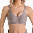 thumbnail image 1 of hoksml Seamless Push Up Bra for Women Wireless Comfort Bralette with Wide Adjustable Straps, 1 of 6