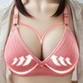 thumbnail image 1 of hoksml Sexy Bras for WomenWomen's Bra Wire Free Underwear One-Piece Bra Everyday Underwear, 1 of 5