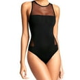 thumbnail image 1 of hoksml Sexy One Piece Swimsuit for Women,Women Swimwear New Black Sexy Gauze Backless Elastic Beachwear, 1 of 5