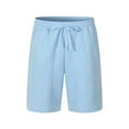 thumbnail image 1 of hoksml Summer Men's Casual Shorts Solid Color Elastic Waist Drawstring Tie Shorts Gym Athletic Running Shorts 2025 on Clearance, 1 of 3