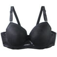 thumbnail image 1 of hoksml Textured Push Up Bra for Women Underwire Padded T-Shirt Bra with Adjustable Straps, 1 of 3