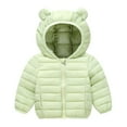 thumbnail image 1 of hoksml Toddler Lightweight Puffer Jacket with Cute Hood Baby Boys Girls Winter Coat (1-6 Years) Warm Down Zip-Up Coat, 1 of 3