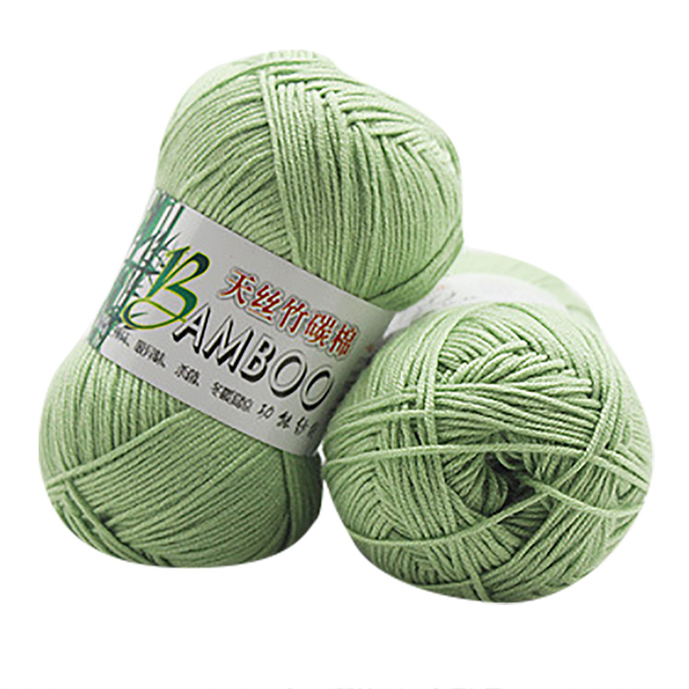 Hoksml Tools New 100% Bamboo Cotton Warm Soft Natural Knitting Crochet Knitwear Wool Yarn 50g Clearance Sale, Size: 5.12*3.15*1.57, D
