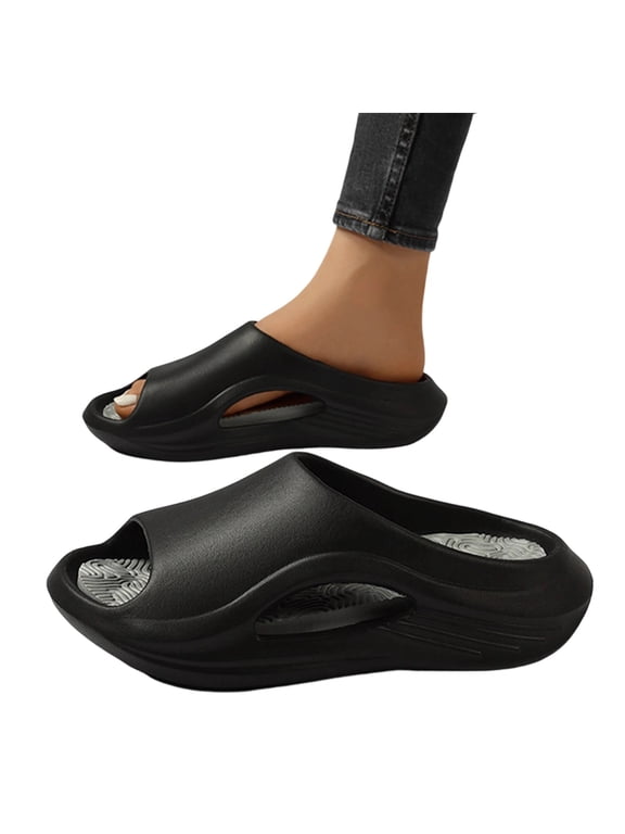 Unisex Cloud Slides, Non Slip Pillow Slippers for Indoor and Outdoor Summer Use