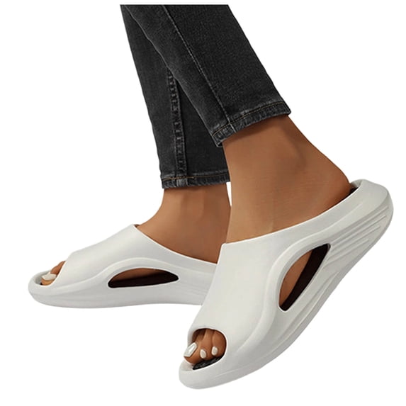 hoksml Unisex Cloud Slides, Non Slip Pillow Slippers for Indoor and Outdoor Summer Use