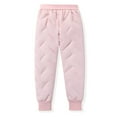 thumbnail image 1 of hoksml Unisex Kids' (4-15Y) Solid Color Insulated Cotton Pants - Winter Fleece-lined Waterproof Tapered Snow Pants with Elastic Cuffs, 1 of 4