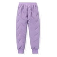 thumbnail image 1 of hoksml Unisex Kids' (4-15Y) Solid Color Insulated Cotton Pants - Winter Fleece-lined Waterproof Tapered Snow Pants with Elastic Cuffs, 1 of 4