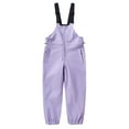 thumbnail image 1 of hoksml Unisex Kids' Color-Block Ski Overalls - Insulated Waterproof Snow Pants Zipper Multiple Pockets Trousers, 1 of 3