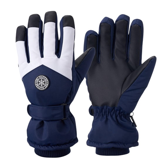 hoksml Unisex Ski Gloves with Touchscreen All-Purpose Waterproof Windproof Winter Gloves Warm Fleece Lined for Snow Sports Cycling
