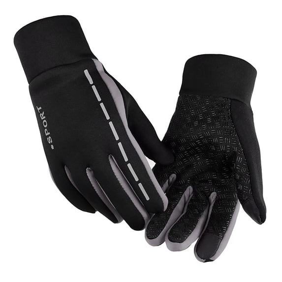 hoksml Unisex Waterproof Ski Riding Gloves Thermal Insulated Touchscreen with Anti-Slip Grip for Outdoor Sports
