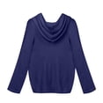 thumbnail image 1 of hoksml Women Fashion Casual Loose Large Size Solid Color Hood Long Sleeves Pullover Knit Sweater Tops Clearance, 1 of 6