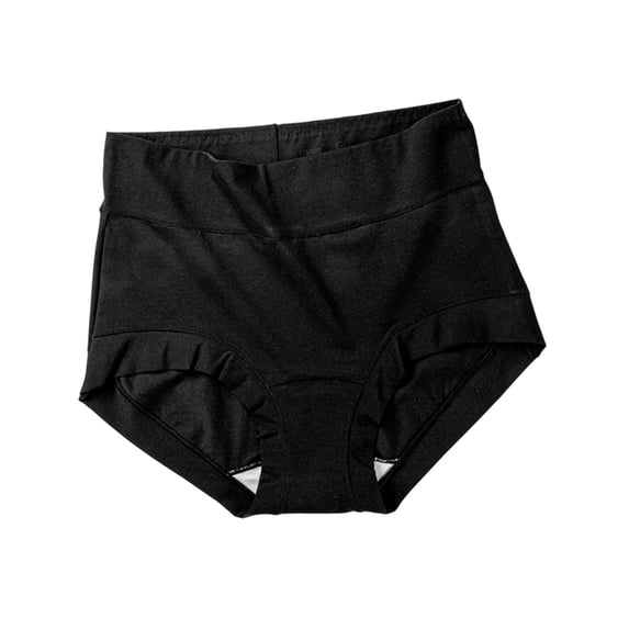 hoksml Women Panties High Waist Cotton Briefs Leg Opening Stretch Underwear for Daily Inner Wear