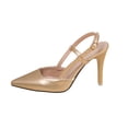 thumbnail image 1 of hoksml Women Pointed Toe Stiletto Slingback Heels, Buckle Adjustable Strap Slip On Dress Pumps, 1 of 9