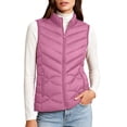 thumbnail image 1 of hoksml Women Quilted Puffer Vest Stand Collar Zip Up Sleeveless Pockets Gilet for Fall Winter Daily Outdoor Work Comfort, 1 of 9