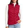 thumbnail image 1 of hoksml Women Quilted Puffer Vest Stand Collar Zip Up Sleeveless Pockets Gilet for Fall Winter Daily Outdoor Work Comfort, 1 of 9
