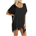 thumbnail image 1 of hoksml Women's Bikini Swimsuits,Women's New Fashion Beach Sexy Solid Hem Cover Up Swimwear, 1 of 5
