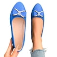 thumbnail image 1 of hoksml Women's Bow Rhinestone Ballet Flats, Slip-On Round Toe Casual Shoes for Office and Daily Wear, 1 of 9