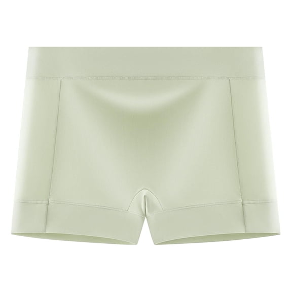 hoksml Women's Boxer Briefs Plus Size Mid-Rise Anti-Leak Period Pantie Solid Color Breathable Underwear M-4XL