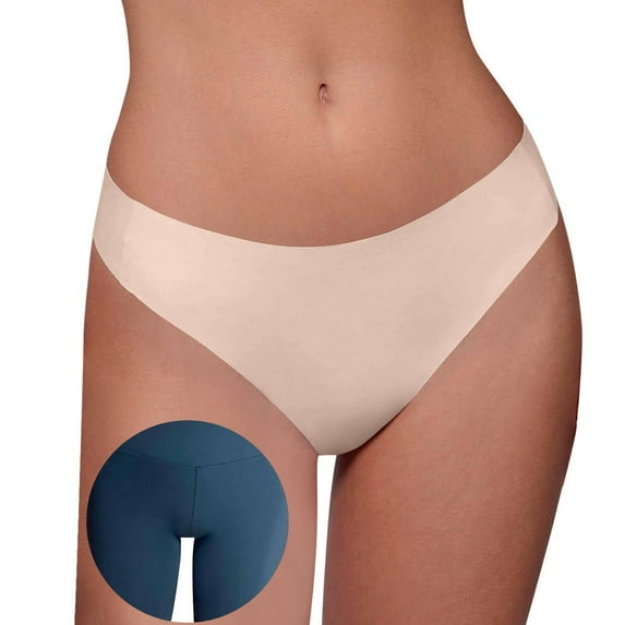 hoksml Women's Camel Toe Underwear Seamless Lingerie Panties Breathable Soft Stretch Comfortable Solid Color Briefs 2025 on Clearance