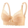 thumbnail image 1 of hoksml Women's Floral Lace Push Up Underwire Bra, Firm Bust Support and All-Day Cozy Comfort, Daily Essential Intimates, 1 of 4