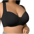 thumbnail image 1 of hoksml Women's Front-hook Bras Solid Color Plus Size Push-up Full Cup Secondary Breast Anti Sagging Bra, 1 of 5