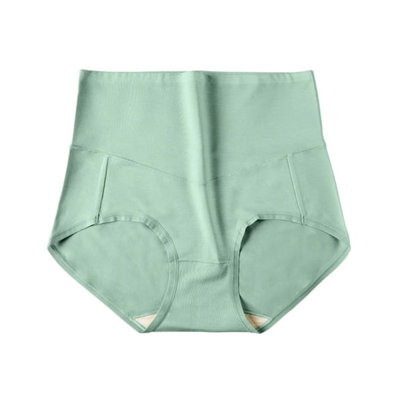 hoksml Women's High Waist Cotton Underwear - 100% Cotton Soft Full Coverage Panties for Everyday Comfort