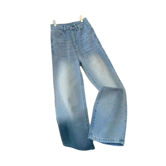 hoksml Women's High Waisted Straight Leg Jeans, Casual Loose Fit Denim Pants for Women