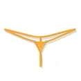 thumbnail image 1 of hoksml Women's Low-Rise Cheeky T-Back Thong - Solid Color Micro Mini Briefs Lingerie, 1 of 2