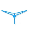 thumbnail image 1 of hoksml Women's Low-Rise Cheeky T-Back Thong - Solid Color Micro Mini Briefs Lingerie, 1 of 2