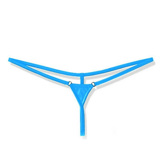 hoksml Women's Low-Rise Cheeky T-Back Thong - Solid Color Micro Mini Briefs Lingerie