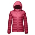 thumbnail image 1 of hoksml Women's Puffer Coat Solid Color Short Korean Style Extra Plus Size Detachable Hood Winter Warm Lightweight Zip Up Down Jacket M-4XL, 1 of 6