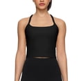thumbnail image 1 of hoksml Women's Racerback Crop Sports Tank Tops with Built-in Pads Square Neck Workout Tops for Yoga Gym, 1 of 5
