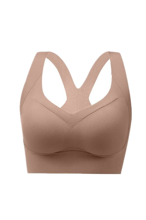 Women's Seamless Bras Racerback Wireless Full Coverage Bralette, Supportive and Comfortable Wireless Push Up No Underwire Bras