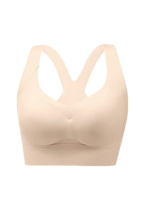 Women's Seamless Bras Racerback Wireless Full Coverage Bralette, Supportive and Comfortable Wireless Push Up No Underwire Bras
