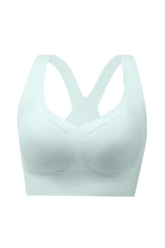 Women's Seamless Bras Racerback Wireless Full Coverage Bralette, Supportive and Comfortable Wireless Push Up No Underwire Bras