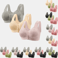 thumbnail image 1 of hoksml Women's Sexy Non Magnetic And Non Steel Ring Gathered Bra With Thin Cup And Adjustable Sexy Lace Bra Underwear, 1 of 3