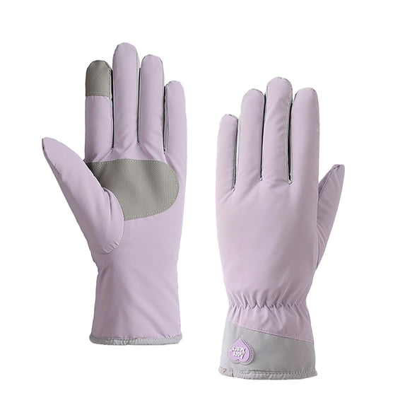 hoksml Women's Ski Riding Gloves Waterproof Anti-Slip with Touchscreen Fleece Lining for Winter Sports