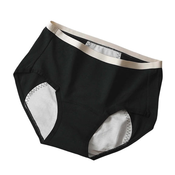 hoksml Women's Solid Color 100% Cotton Underwear Soft Comfortable High Waist Everyday Panties