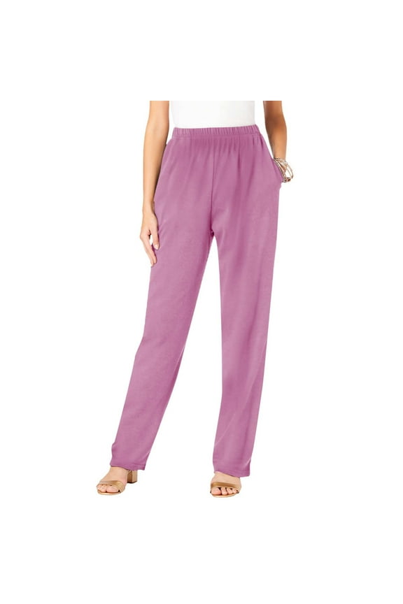 Women's Straight Leg Sweatpants High Waist Casual Pants with Pockets Elastic Waist Lounge Pants