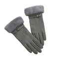 thumbnail image 1 of hoksml Women's Winter Gloves with Plush Cuff Ultra-Soft Comfortable Fleece Lined Gloves for Everyday Warmth, 1 of 2
