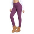 thumbnail image 1 of hoksml Women's Winter Thermal Leggings Fleece Lined High-Waist Comfortable Home Lounge Wear, 1 of 9