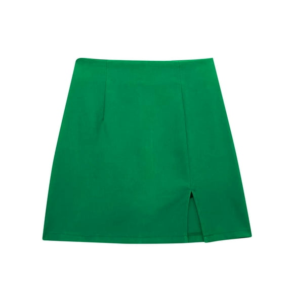 hoksml Workout Skirt,Women's New Fashion Style Long Sleeve Solid Color Double Breasted Suit Short Skirt